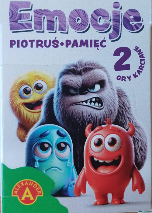 Emocje: Piotruś+Pamięć: 2 gry karciane